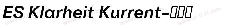 ES Klarheit Kurrent字体转换